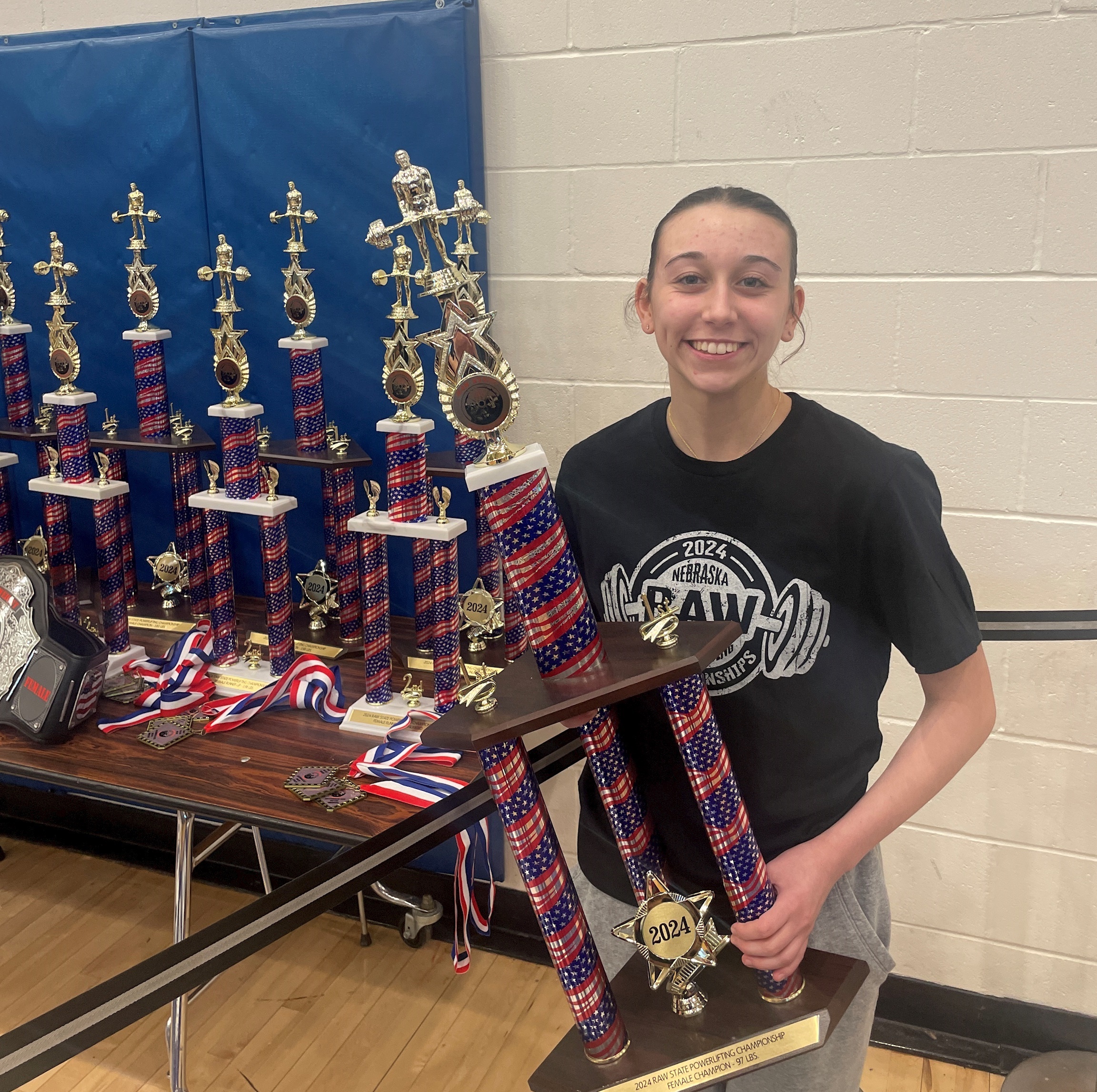 Lanum Wins Class at State Powerlifting